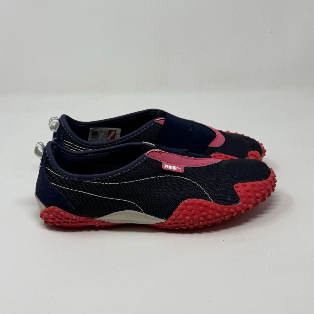 Puma Mostro Shoes Womens 7.5 Blue Pink Slip On Y2K Vintage Driving Sneakers